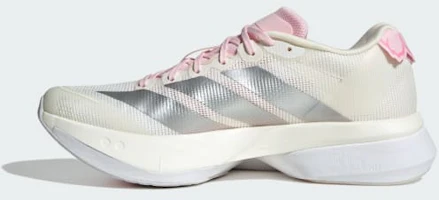 Sizing (W) Adidas Adizero Boston 13 跑鞋 核心白/銀色金屬/清透粉紅 JQ9667