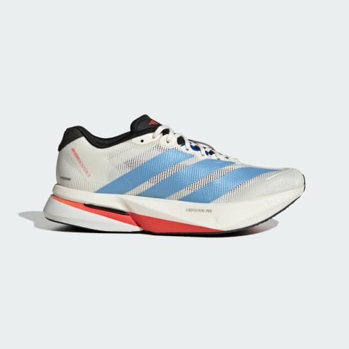 (Women) adidas Adizero Boston 13 Running Shoes Off White/Light Blue/Gold Metallic KK4991