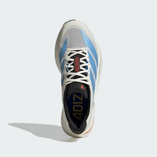 Order (Women) adidas Adizero Boston 13 Running Shoes Off White/Light Blue/Gold Metallic KK4991