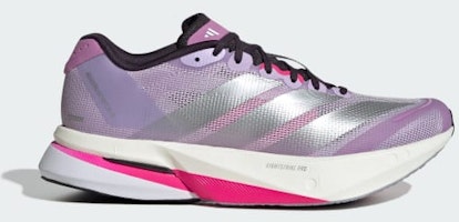 (Women) Adidas Adizero Boston 13 Running Shoes Powder Plum/Silver Metallic/Shock Pink JS4955 (Women) Adidas Adizero Boston 13 Running Shoes Powder Plum/Silver Metallic/Shock Pink JS4955