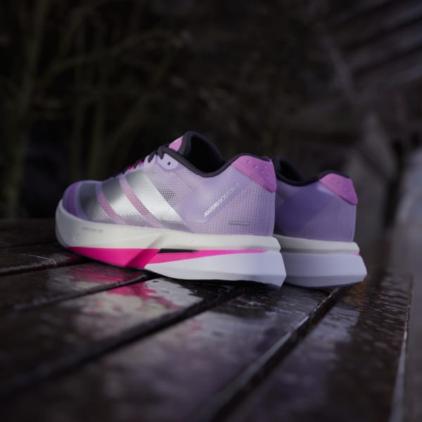 Details for (W) Adidas Adizero Boston 13 Sepatu Lari Powder Plum/Silver Metallic/Shock Pink JS4955