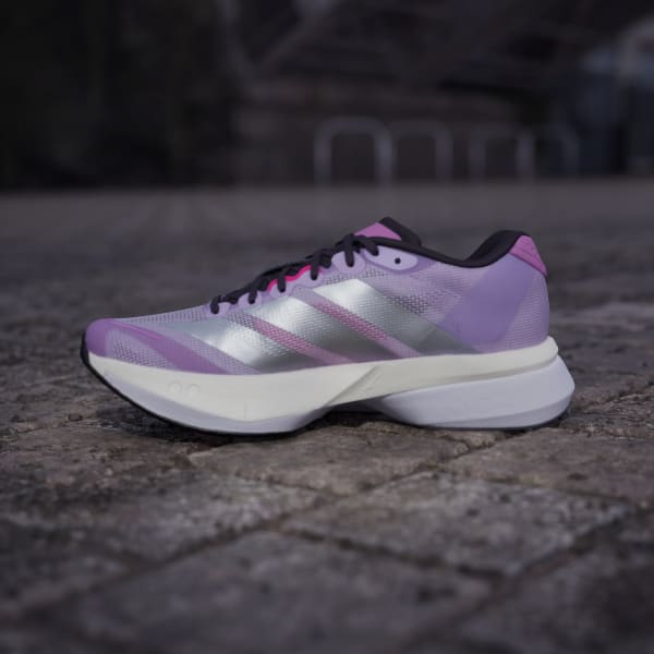 Cheap (W) Adidas Adizero Boston 13 Zapatillas de Running Ciruela/Plata/Impacto Rosa JS4955