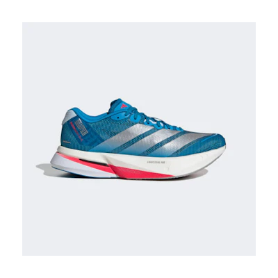 (W) Adidas Adizero Boston 13 Running Shoes Solar Blue/Silver Metallic/Dark Solar Blue