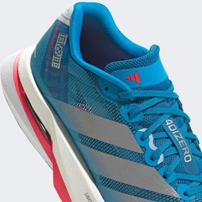 (Women) Adidas Adizero Boston 13 Running Shoes Solar Blue/Silver Metallic/Dark Solar Blue JR4867 2