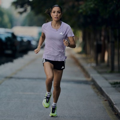 (Women) Adidas Adizero Boston 13 Solar Yellow/Cloud White/Powder Plum JP9246 7