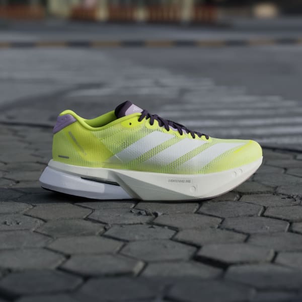 Shop (W) Adidas Adizero Boston 13 Kuning Solar/Putih/Plum Muda JP9246