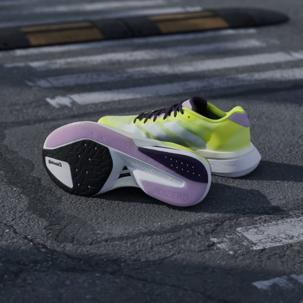 Purchase (W) Adidas Adizero Boston 13 Kuning Solar/Putih/Plum Muda JP9246