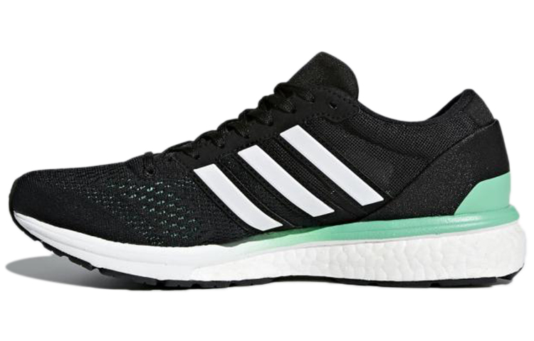 (W) adidas Adizero Boston 6 'Black White Green'