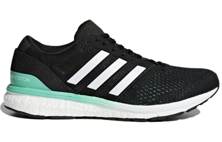 (W) adidas Adizero Boston 6 'Black White Green' 圖 2