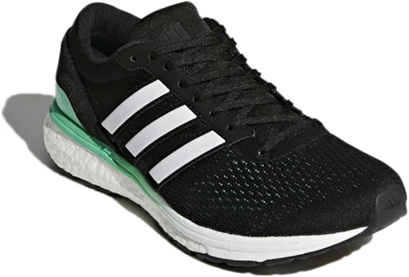 (W) adidas Adizero Boston 6 ''Schwarz Weiß Grün'' BB6421 Lookbook (W) adidas Adizero Boston 6 ''Schwarz Weiß Grün'' BB6421