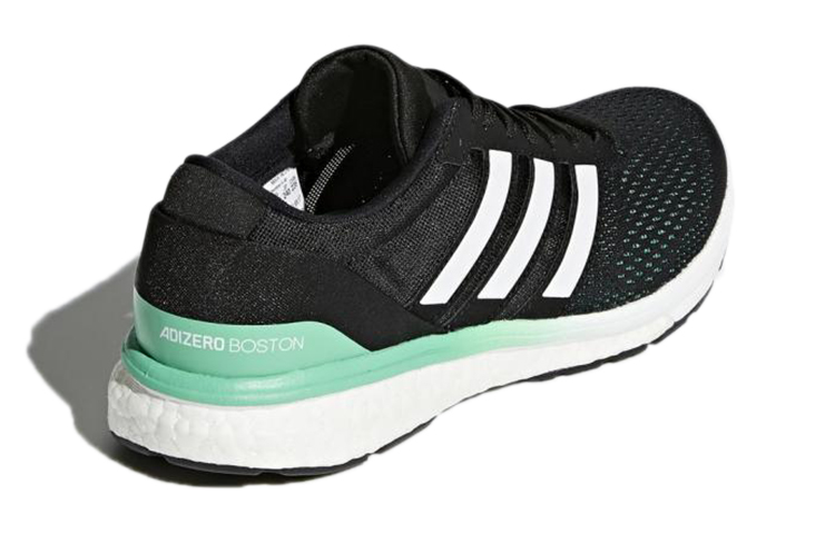 (W) adidas Adizero Boston 6 'Black White Green' 圖 4