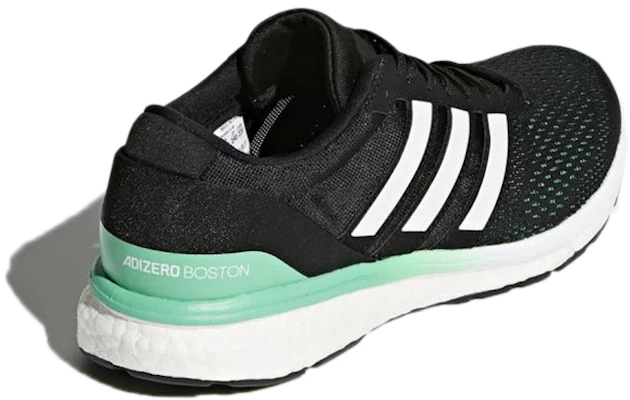 (W) adidas Adizero Boston 6 ''Schwarz Weiß Grün'' BB6421 Shop (W) adidas Adizero Boston 6 ''Schwarz Weiß Grün'' BB6421