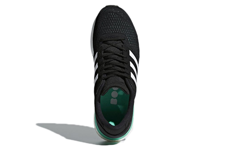 (W) adidas Adizero Boston 6 'Black White Green' 圖 5