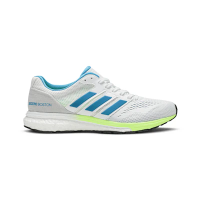 (W) adidas Adizero Boston 7 'White Shock Cyan'