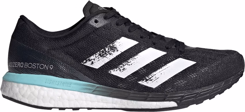 Women adidas Adizero Boston 9 Black Clear Aqua FY0342