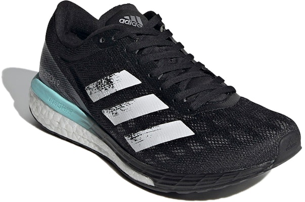 (Women) adidas Adizero Boston 9 'Black Clear Aqua' FY0342 Lookbook (Women) adidas Adizero Boston 9 'Black Clear Aqua' FY0342