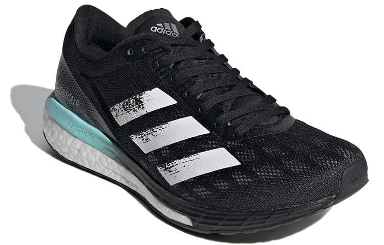 Lookbook (W) adidas Adizero Boston 9 ''Schwarz Clear Aqua'' FY0342
