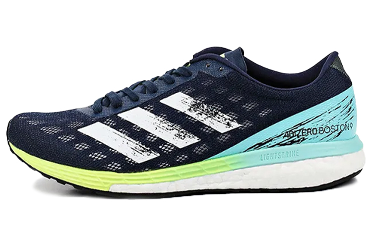 (Women) adidas Adizero Boston 9 'Blue White Yellow' H68743