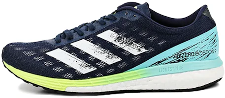 (Women) adidas Adizero Boston 9 'Blue White Yellow' H68743 (Women) adidas Adizero Boston 9 'Blue White Yellow' H68743
