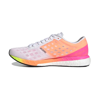 (W) adidas Adizero Boston 9 'White Screaming Pink'