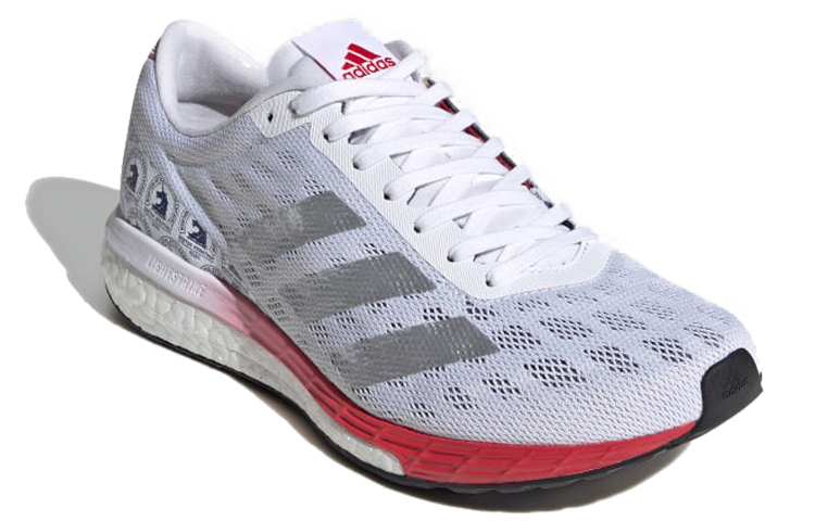 Order 愛迪達 Adizero Boston 9 女款 灰白紅