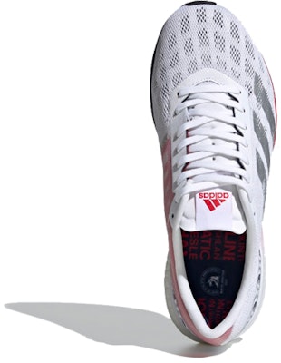 (W) adidas Adizero Boston 9 'Blanco Plata Escarlata' FY4641 Shop (W) adidas Adizero Boston 9 'Blanco Plata Escarlata' FY4641