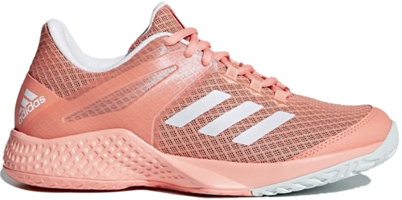 adidas Adizero Club 耐磨防滑網球鞋 女款 粉橙色 Order adidas Adizero Club 耐磨防滑網球鞋 女款 粉橙色