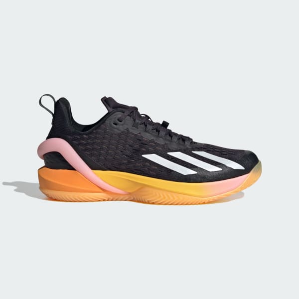 (Women) Adidas Adizero Cybersonic Tennis Shoes Aurora Black/Zero Metalic/Spark IF6529