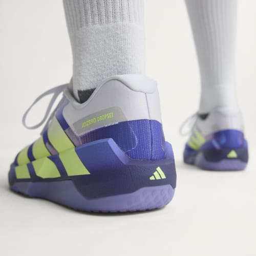 Details for (W) adidas Adizero Dropset Pro Zapatillas Entrenamiento Morado/Solar/Violeta Metalizado KK3070