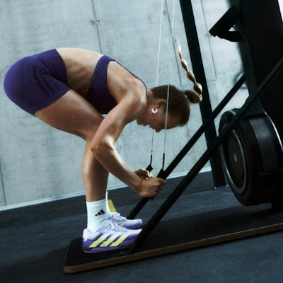 (W) adidas Adizero Dropset Pro Zapatillas Entrenamiento Morado/Solar/Violeta Metalizado KK3070 2