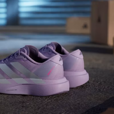 (Women) Adidas Adizero EVO SL Powder Plum/Zero Metalic/Shock Pink JS4447 3