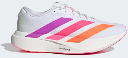 (Women) adidas Adizero EVO SL Running Shoes Cloud White/Purple Burst/Lucid Pink KI4450 (Women) adidas Adizero EVO SL Running Shoes Cloud White/Purple Burst/Lucid Pink KI4450