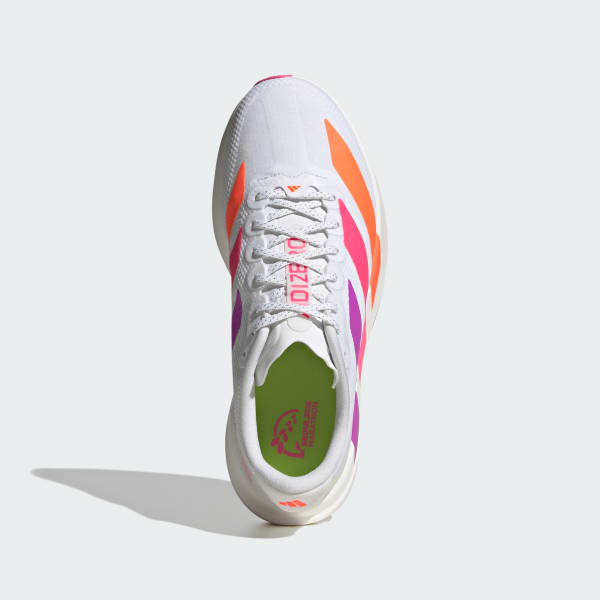 Order (Women) adidas Adizero EVO SL Running Shoes Cloud White/Purple Burst/Lucid Pink KI4450