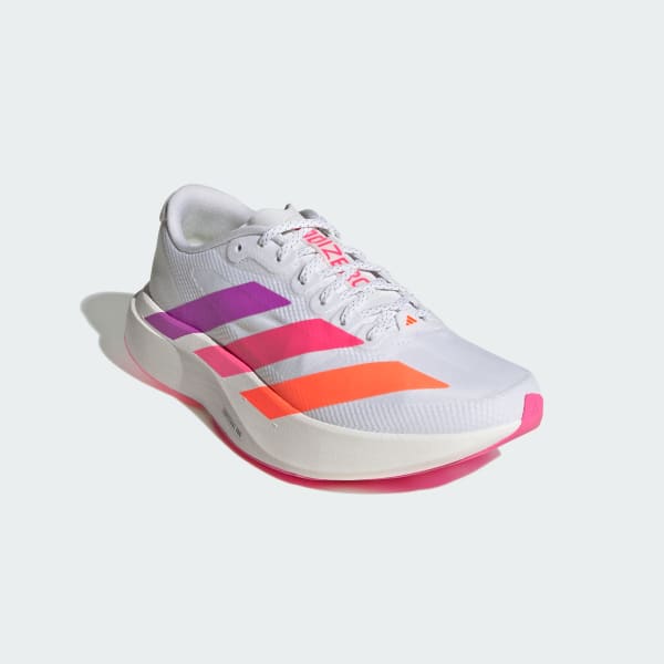 Shop (Women) adidas Adizero EVO SL Running Shoes Cloud White/Purple Burst/Lucid Pink KI4450