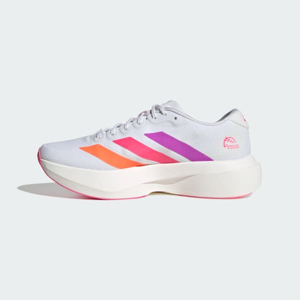 Details for (Women) adidas Adizero EVO SL Running Shoes Cloud White/Purple Burst/Lucid Pink KI4450