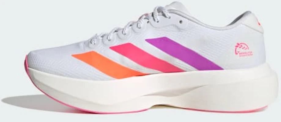 (Women) adidas Adizero EVO SL Running Shoes Cloud White/Purple Burst/Lucid Pink KI4450 Details for (Women) adidas Adizero EVO SL Running Shoes Cloud White/Purple Burst/Lucid Pink KI4450