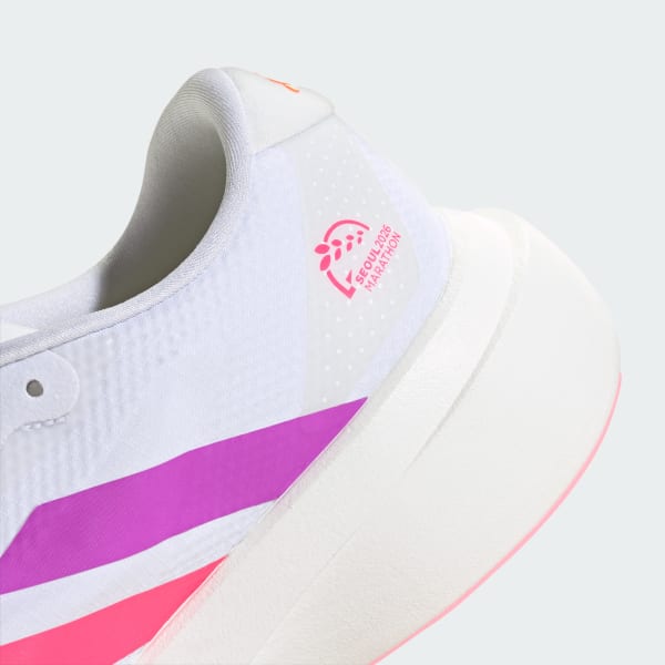 Cheap (Women) adidas Adizero EVO SL Running Shoes Cloud White/Purple Burst/Lucid Pink KI4450