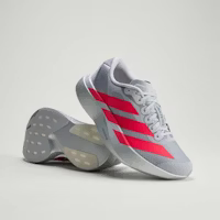 (Women) adidas Adizero EVO SL Silver Metallic/Lucid Red/Iron Metallic KI3383 (Women) adidas Adizero EVO SL Silver Metallic/Lucid Red/Iron Metallic KI3383