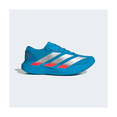 (W) Adidas Adizero EVO SL WOVEN Running Shoes Solar Blue/Silver Metallic/Lucid Red
