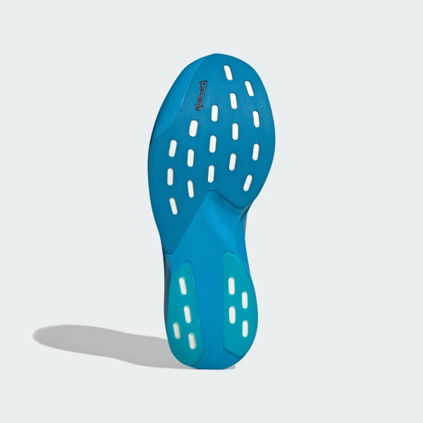 Lookbook (W) Adidas Adizero EVO SL Woven Kasut Lari Biru Solar/Perak Metalik/Merah Lucid JR4729