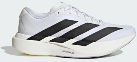 (Women) Adidas Adizero EVO SL Woven Sneakers Cloud White/Core Black/Dash Grey JR4736 (Women) Adidas Adizero EVO SL Woven Sneakers Cloud White/Core Black/Dash Grey JR4736