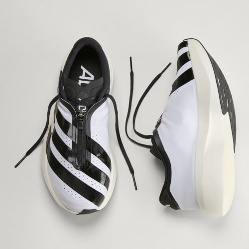 Shop (W) adidas Adizero EVO SL ZIP 雲白/核心黑/銀色金屬 KI4796