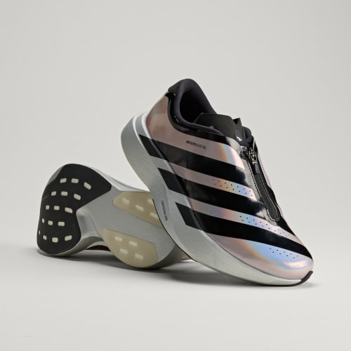 (Women) adidas Adizero EVO SL Zip Sneakers Silver Metallic/Core Black/Halo Silver KH7788