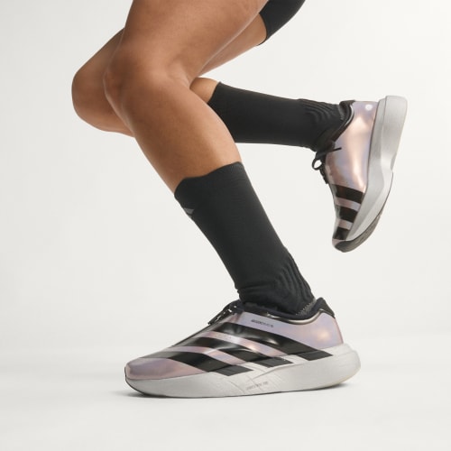Cheap (W) adidas Adizero EVO SL Zip Silver Metallic/Core Black/Halo Silver Sneakers KH7788