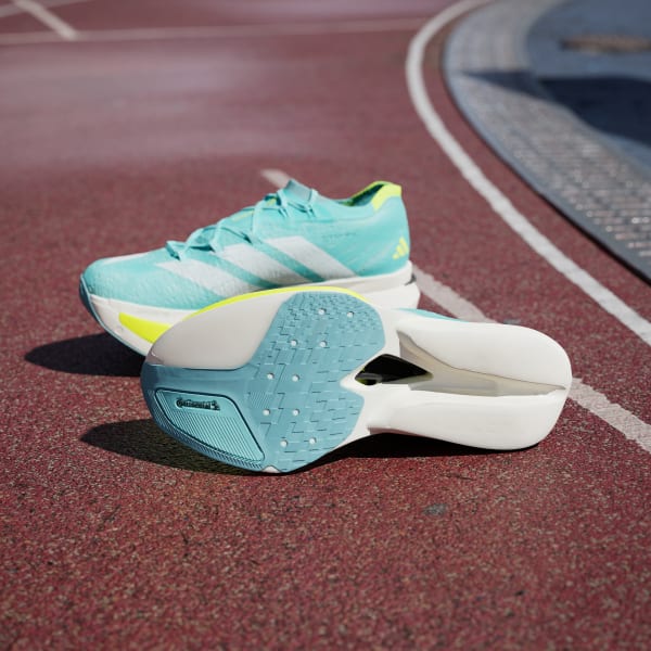 Shop Adidas Adizero Prime X3 強力跑鞋 閃耀薄荷/零金屬色/明亮檸檬 JR2598