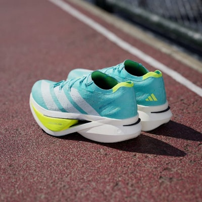 Adidas Adizero Prime X3 Sepatu Lari Flash Aqua/Zero Metalic/Lucid Lemon JR2598 Details for Adidas Adizero Prime X3 Sepatu Lari Flash Aqua/Zero Metalic/Lucid Lemon JR2598