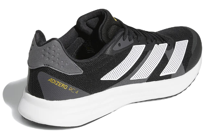 Shop adidas Adizero RC 4 減震耐磨 低筒 跑步鞋 男款 黑白
