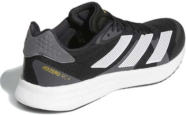 adidas Adizero RC 4 減震耐磨 低筒 跑步鞋 男款 黑白 Shop adidas Adizero RC 4 減震耐磨 低筒 跑步鞋 男款 黑白