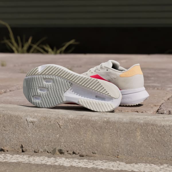 Purchase (W) Adidas Adizero SL 2 Off White/Lucid Red/Acid Orange Sneakers JQ3132