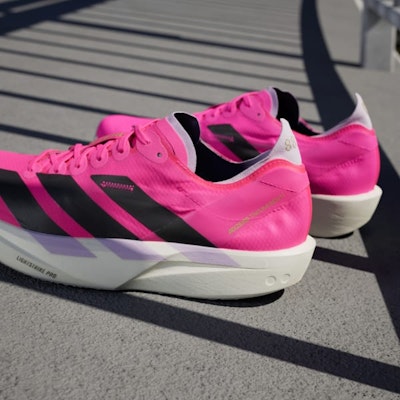 (Women) Adidas Adizero Takumi Sen 10 Shock Pink/Aurora Black/Powder Plum JQ2819 2